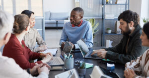 Collaborative meeting of diverse people