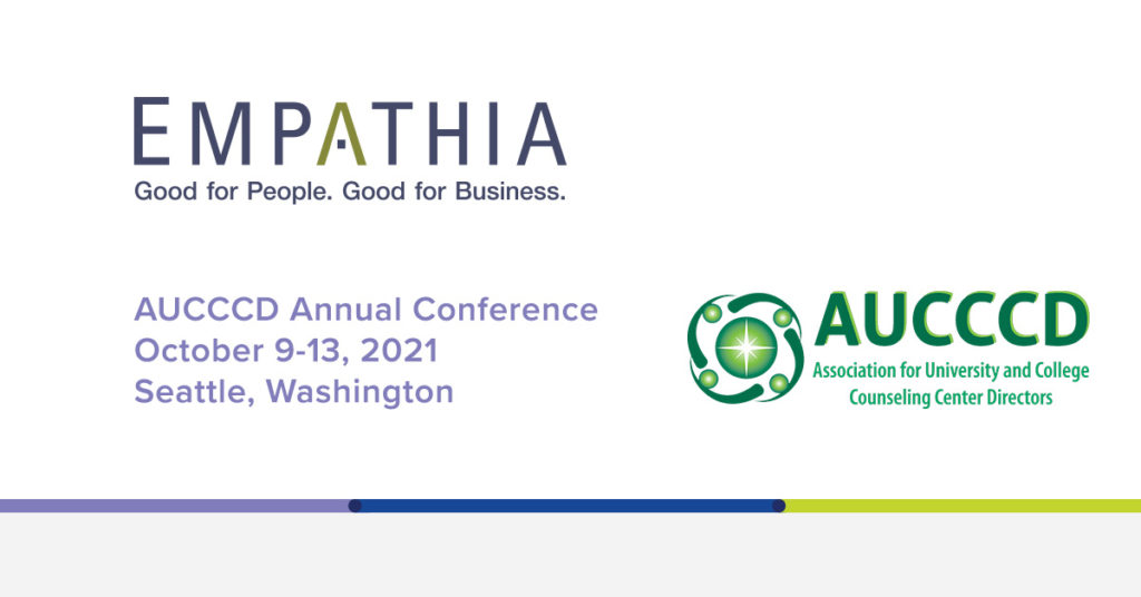 Empathia Exhibiting at the 2021 AUCCCD Annual Conference Empathia