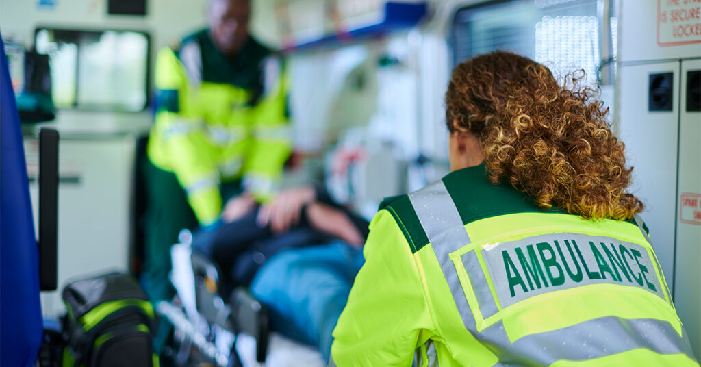 ambulance paramedic portrait