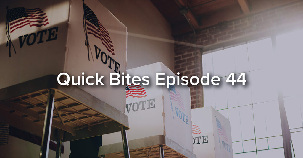 Quick Bites Episode 44 - Election Anxiety